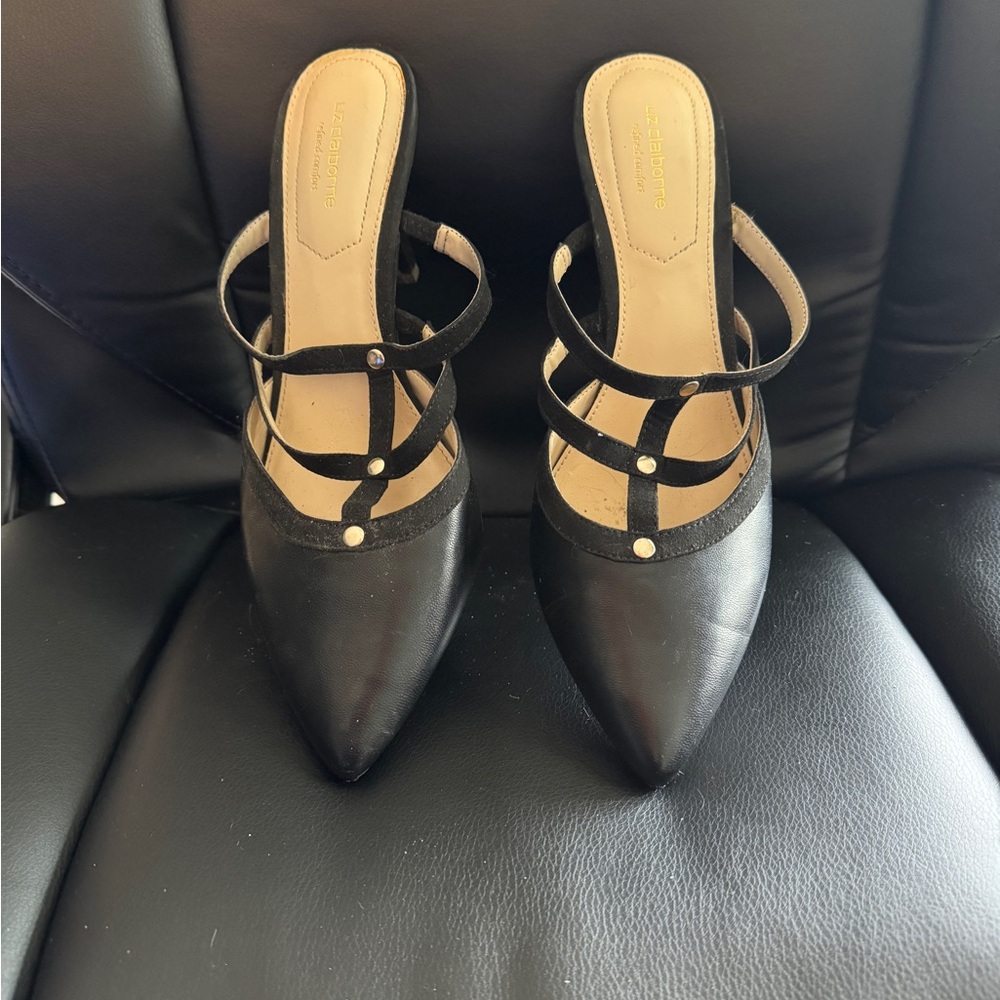 Loeffler Randall Black Strappy Heels